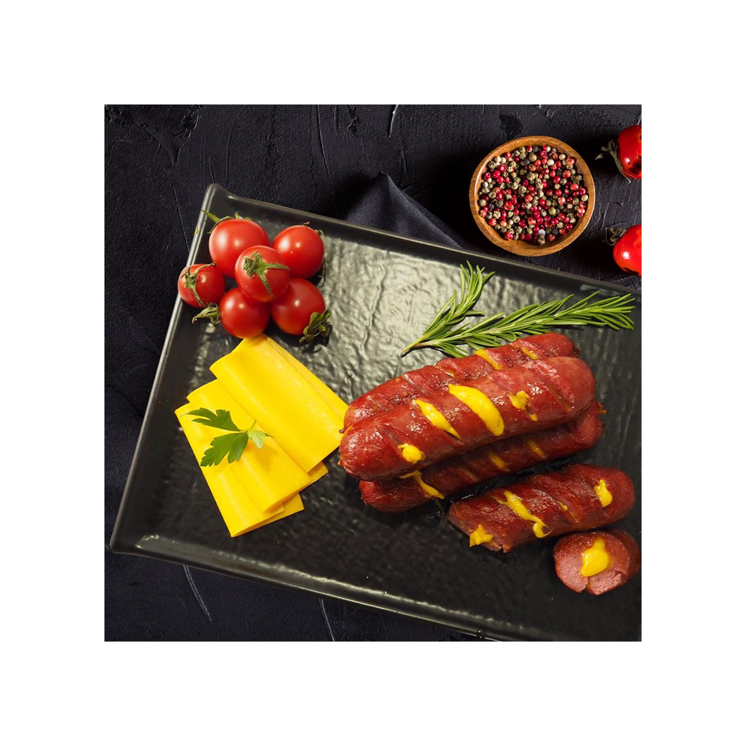 Çedarlı Sosis / Sausage With Cheddar